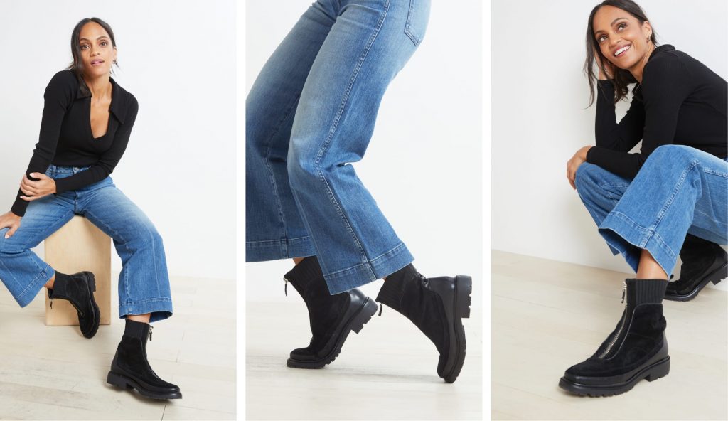 Boots for hotsell wide leg pants