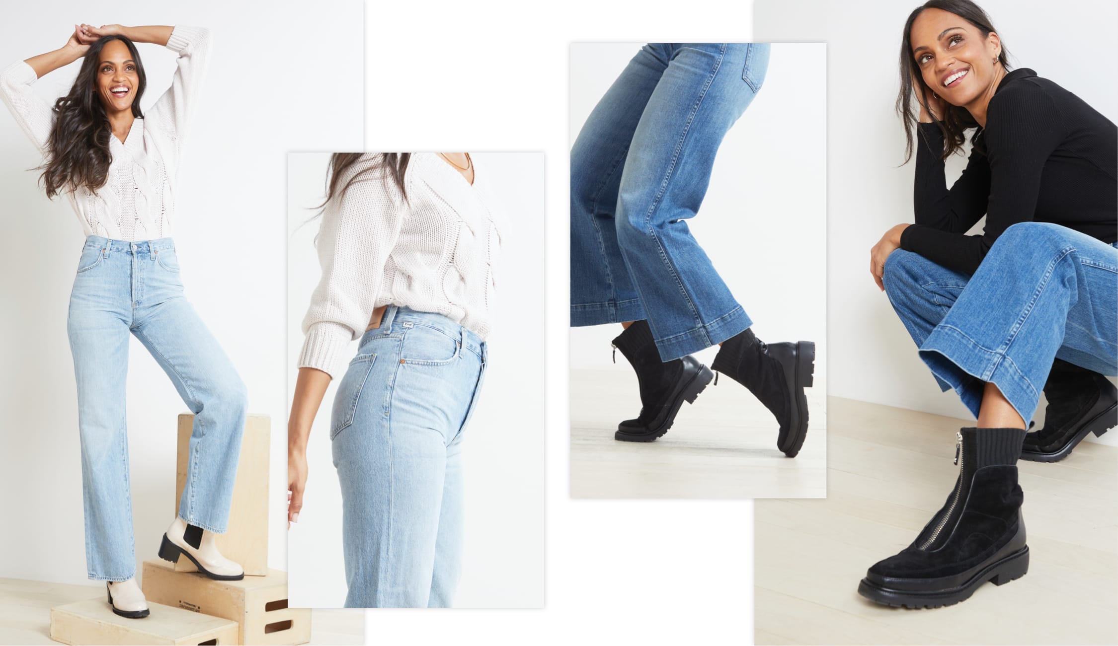 how-to-style-wide-leg-jeans-with-boots-evereve